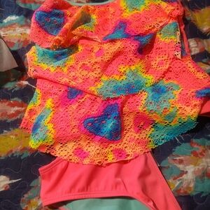 Little girls 2 piece bathing suit